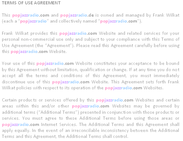 pop jazz radio policy